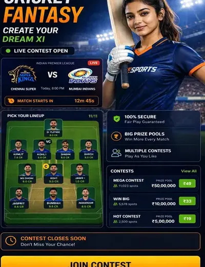 Siteskoka (site skoka) fantasy cricket & matchday visual 3